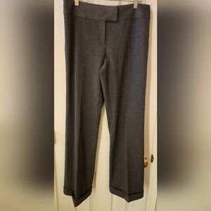 INC International Concepts Stretch Gray Wide Leg with Cuff Pants - Size 8